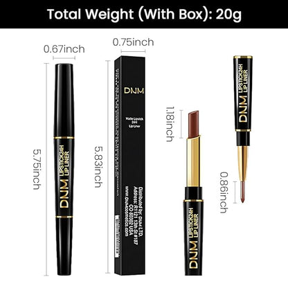 evpct 1Pcs Dark Deep Brown Matte Lip Line
