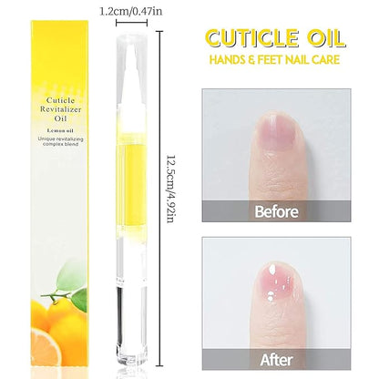 10pcs Cuticle Oil Pens Gel,Nail Oil Pen Nail Nourishment Polish for Nails Moist and Treatment,10Kinds of Fruity Smell Cuticle Revitalizer Oil Pen with Soft Brush,Nail Oil Manicure Repair The Cuticle,