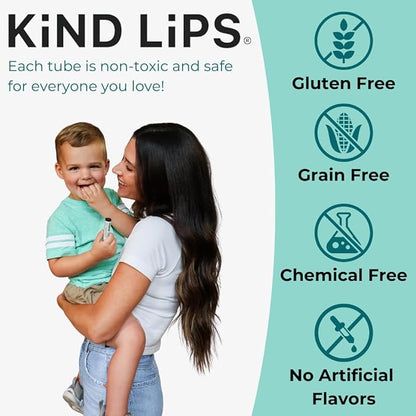 Vanilla Lemon Lip Balm – Hydrating Lip Moisturizer with Organic Ingredients | Fresh Citrus & Sweet Vanilla Lip Care | Gluten & Grain Free | Clean Beauty | Kind Lips Single Tube