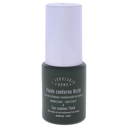 L'Erbolario Baobab And Green Coffee Eye Contour Fluid - Provides Long-Lasting Freshness And Tone To Skin - Minimizes Sagging And Dark Circles - Fast-Acting Face Serum - Plant Powered Skincare - 0.5 Oz