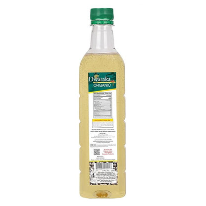 Dwaraka Organic Cold Pressed Castor Oil for Hair Growth, Skincare and Massages - 16.9 Fl Oz (500 ML) | USDA Organic, Non-GMO, All Natural
