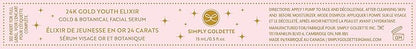 24K Gold Botanical Peptide Face Serum, Anti-Aging, Fine Line Wrinkle Reduction, Youthful Skin, Smooth Texture, Rejuvenating Serum, Hydration, Tightening, Luxury, Skincare, Essence