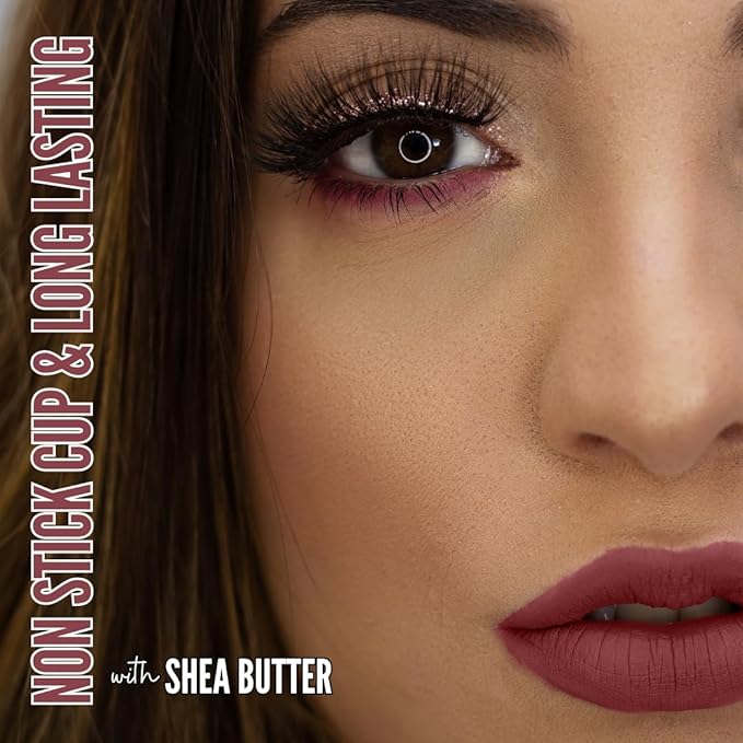Mynena Maroon Brown Long-Lasting Matte Liquid Lipstick | Intense Color, Smudge-Proof & Waterproof | Comfortable, Hydrating Shea Butter | Vegan & Cruelty-Free | Erin