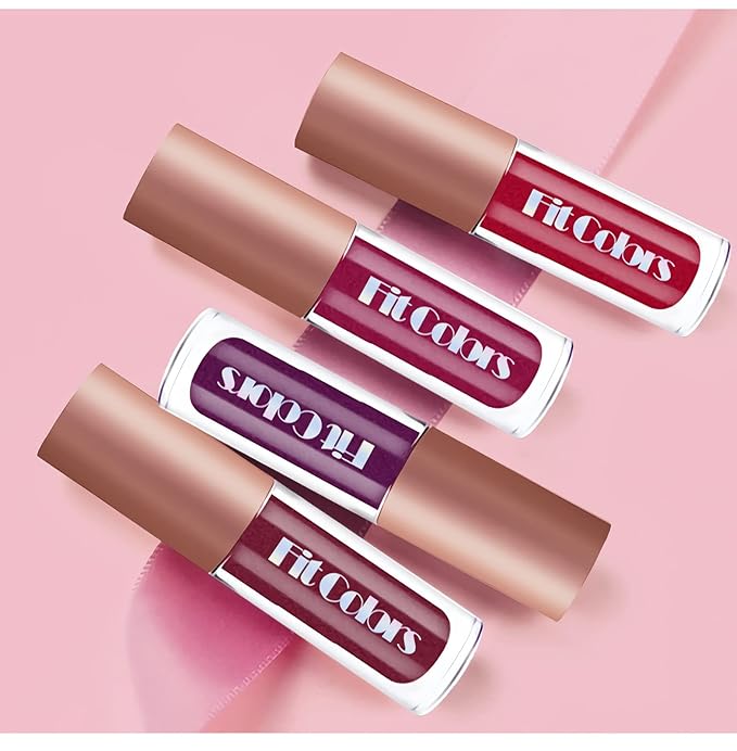 4 Colors Glitter Lipsticks Diamond Shimmer Metallic Lip Glitter
