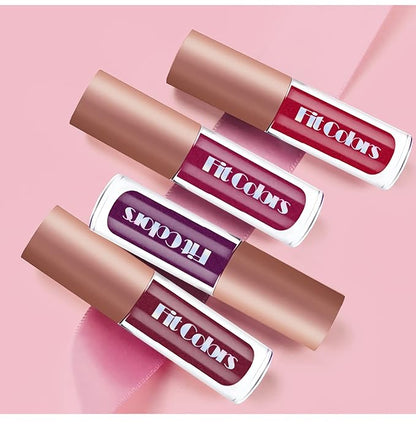 4 Colors Glitter Lipsticks Diamond Shimmer Metallic Lip Glitter