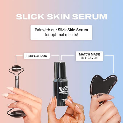Sacheu Slick Skin Gua Sha Oil — Moisturizing and Anti Aging Squalane Oil for Face and Body Massage, Moisturizing and Hydrating Facial Serum with Essential Lipids — Vegan & Fragrance Free Face, 30 ml