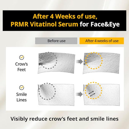 PRIMERA (PRMR) Retinol Vitamin C Serum for Face - 𝐘𝐨𝐮𝐭𝐡 𝐑𝐚𝐝𝐢𝐚𝐧𝐜𝐞 𝐕𝐢𝐭𝐚𝐭𝐢𝐧𝐨𝐥 𝐒𝐞𝐫𝐮𝐦, Skin Care for Anti-aging, Wrinkle Care Cream, Moisturizing 0.7 oz (21 g, Pack of 1)