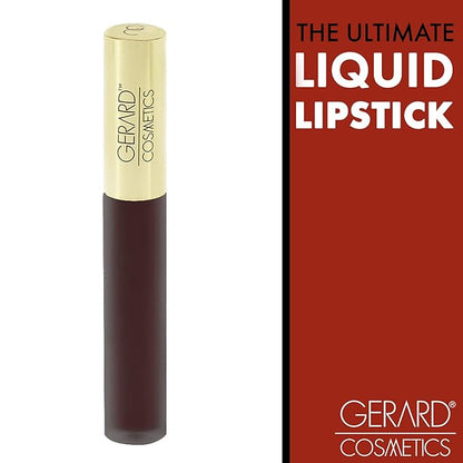 Gerard Cosmetics HydraMatte Liquid Lipstick Boss Lady | Brown Matte Lipstick | Long Lasting and Non-Drying | Super Pigmented Fully Opaque Lip Color