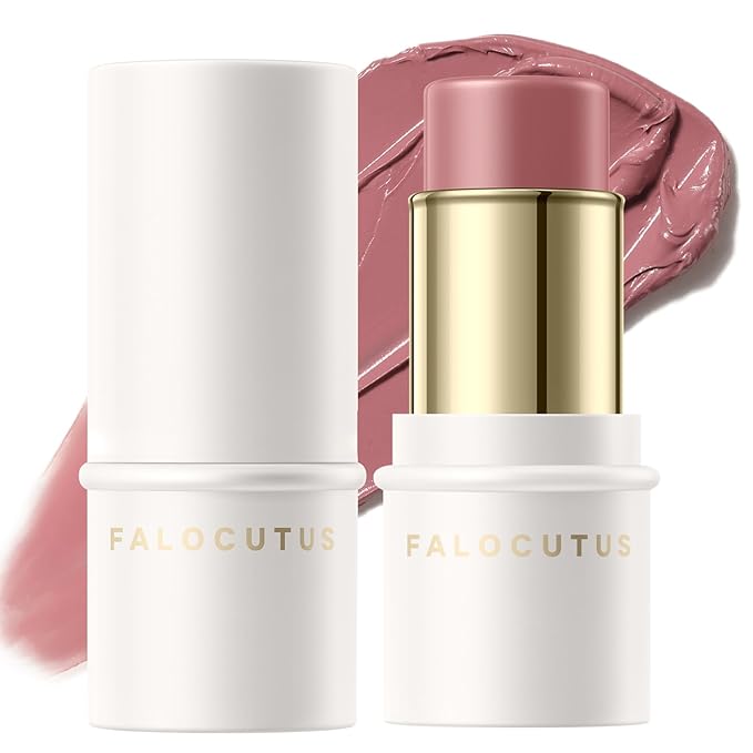 2Pcs Cream Blush Makeup Stick,Monochromatic Multi-Stick Face Blush