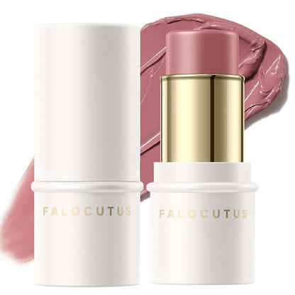2Pcs Cream Blush Makeup Stick,Monochromatic Multi-Stick Face Blush