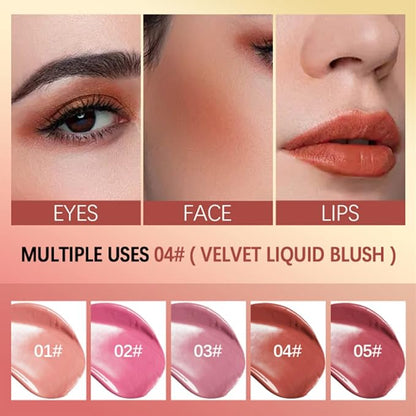 2pc Liquid Blush,Soft Cream Face Blush,Natural Matte Finish