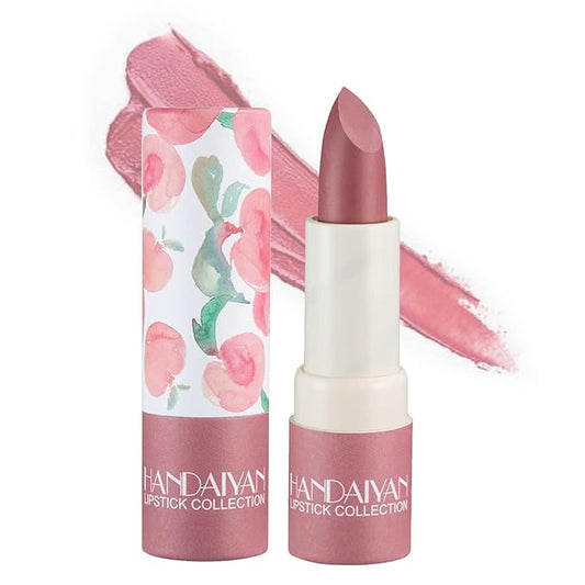 Matte Nude Lipstick,Nudes Paper Tube Lipsticks Smooth Velvety Lip Gloss, Long Lasting Lip Stick Non-Stick Cup Amber Lip Stick,Senior Matte Lip Makeup Gifts for Women and Girls (#03 Pink)