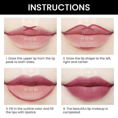 evpct 1Pcs More Blush Lip Liner and Lipstick