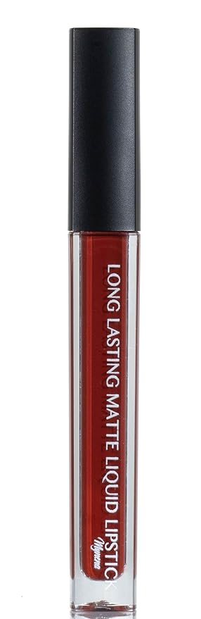 Mynena Brownish Red Long-Lasting Matte Liquid Lipstick | Intense Color, Smudge-Proof & Waterproof | Comfortable, Hydrating Shea Butter | Vegan & Cruelty-Free | Sienna