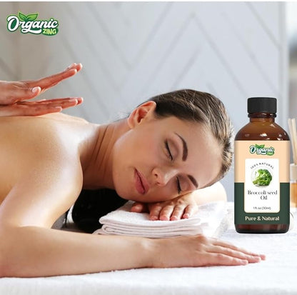 Broccoli Seed (Brassica oleracea) Oil | Pure & Natural Carrier Oil for Skincare, Hair Care & Massage - 30ml/1.01fl oz