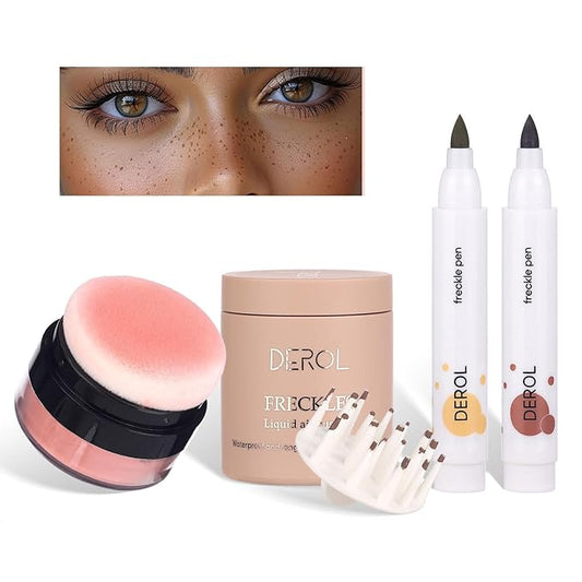 Natural Freckle Blush Makeup Kit- Liquid Fake Freckle for Cheek
