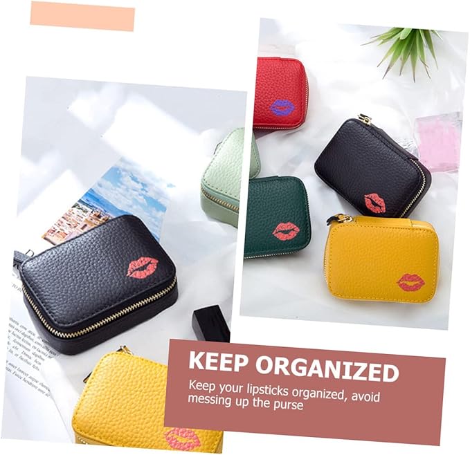 Mobestech Cosmetic Bag Toiletry Lipstick Holder Bag Faux Bag