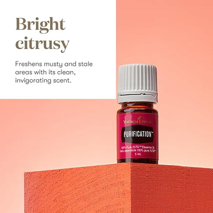 Young Living Purification Essential Oil Blend - 5ml | Pure and Refreshing Aroma | Cleansing Properties | Aromatic Diffuser | Vegan & Gluten-Free | Skincare-Friendly