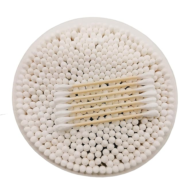 1500pcs natural bamboo cotton buds,organic