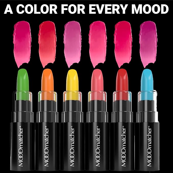 MOODmatcher Original Color Changing Lipstick – 12 Hours Long-Lasting, Moisturizing, Smudge-Proof, Glamorous Personalized Color, Premium Quality – Made in USA (Brown)