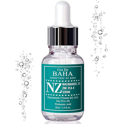 Niacinamide 20% + Zinc PCA 4% Serum for Face, Pore Reducer, Uneven Skin Tone Treatment, Diminishes Acne Prone, Skin Balancing Pore Reducing, Restores Elasticity, 1 Fl Oz (30ml)