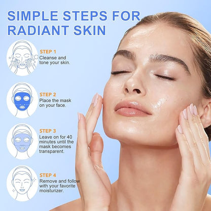 Collagen Face Mask, Deep Collagen Mask Overnight, Anti-Wrinkle Lifting Face Masks Skincare, Hydrating Face Masks Overnight Face Mask Collagen Face Mask for Women, Facial Masks for All Skin Types 6PCS