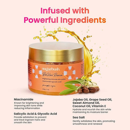 Beekini Rescue Ingrown Hair Scrub with Niacinamide
