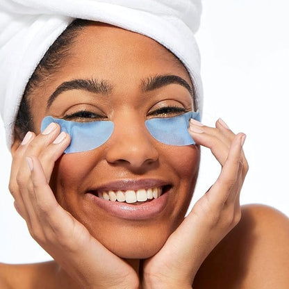 Pacifica Beauty, Eye Bright Vitamin C Spot Serum Mask, Under Eye Patches, Brightening, Moisturizing, Plumping for all Skin Types, Plant-Based, Vegan + Cruelty Free, Blue, 1 Count (Pack of 2)