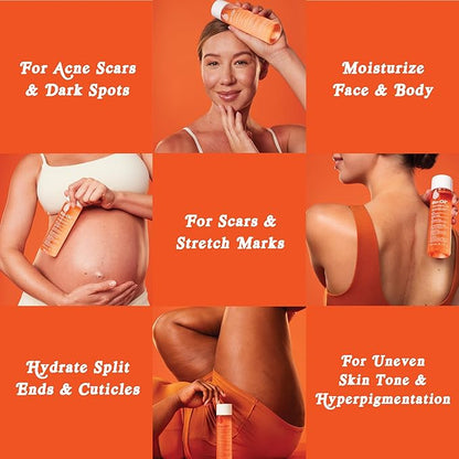 Bio-Oil Skincare Body Oil Serum for Scars and Stretch Marks, Face and Body Moisturizer with Vitamin E & A for Sensitive Dry Skin, Dermatologist Recommended, Travel Size, .85 oz, Pack of 3