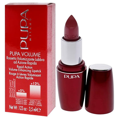 Pupa Milano Volume - Plumping, Hydrating, Cream Formula Lipsticks - Lasting Color That Stays On Lips All Day Long - Lustrous, Flattering Shades For All Skin Complexions - 300 Pink - 0.123 Oz