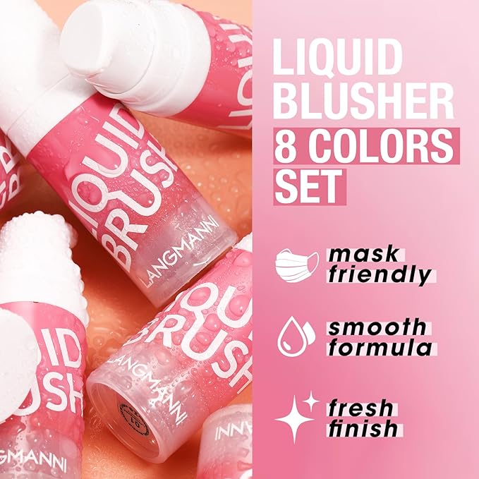 Liquid Blush Makeup Cream Blush For Cheeks Natural Velvet Texture(08#)