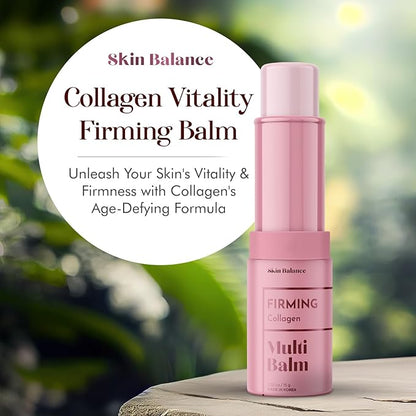 Collagen Multi-Balm - Dermatologist Tested, Anti-Aging, Korean Skin Care - Hydrates & Firms, Reduces Puffiness & Dark Circles, Clean Beauty, Vegan, 95% Natural, Cruelty-Free - 0.42FL. Oz