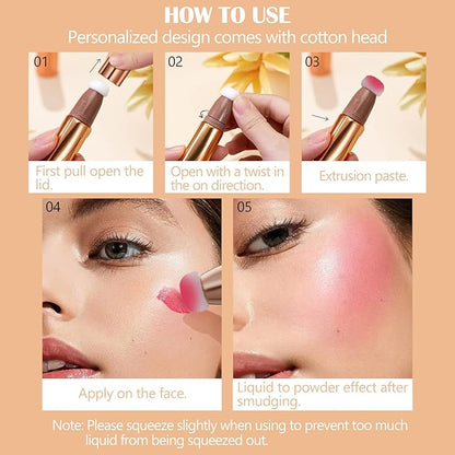 DAGEDA Blush Beauty Women Wand, Matte Liquid Cheek 0. (#07) 53oz