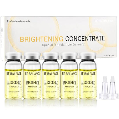 Brightening Concentrate Serum for Microneedling Serum Ampoules for Face Starter Kit for Elasticity Restoration & Reduced Fine Lines and more help to create more radiant 0.35 oz 5 Vials
