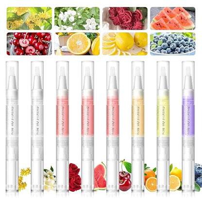 Natural Nail Growth Oil,Nail Growth Oil Pen,Cuticle Oil, Natural Growth Serum For Nails Moisturize -For Growth And Strength, Nail Strengthener For Damaged Nails (Pineapple oil, 0.18 / Fl Oz)