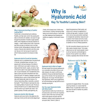 Hyalogic Instant Facelift Serum - Hyaluronic Acid & Pepha®-Tight for Skincare - Facial Serum for Instant Skin Firming, Fine Line & Wrinkle Reduction - Clean Formula for Healthy Skin (1 Fl Oz)