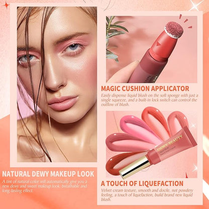 Liquid Blush Makeup Wand, Cream Liquid Blush with