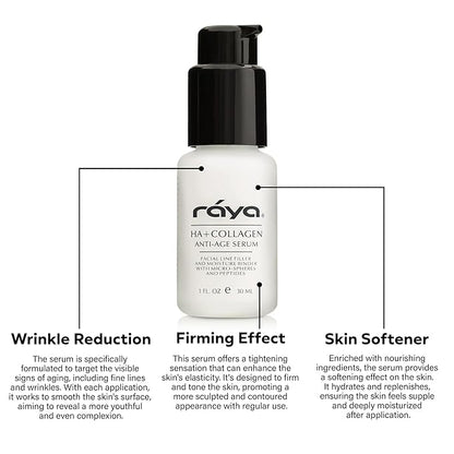 RAYA HA + Collagen Serum (502) | Premium Anti-Aging Serum for Face | Intensive Face Moisturize | Helps Reduce Age Lines and Wrinkles | Firms and Softens Skin for All Ages