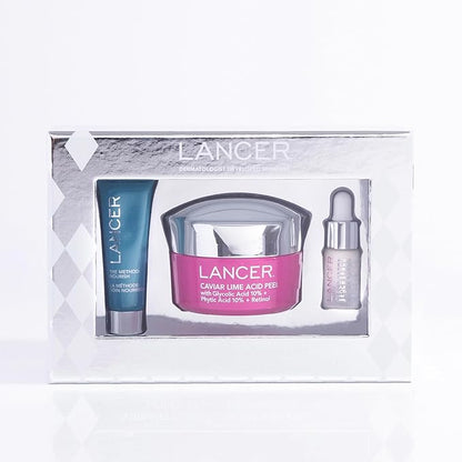 Lancer Skincare Vibrant Glow 3-Piece Set, Moisturizing