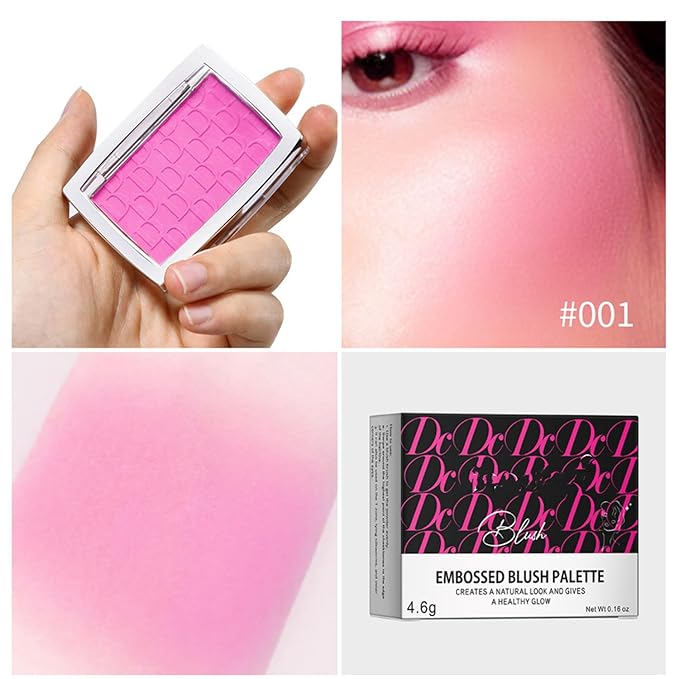 MAEPEOR Embossed Blush 6 Colors Smooth Blendable Face