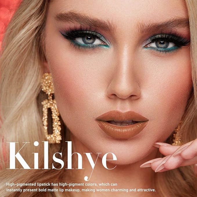 Kilshye Matte Lip Liner Nude Liquid Lipsticks Double Lipgloss