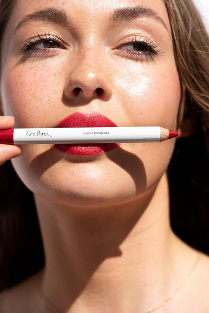 Ere Perez - Natural Coco Crayon Hydrating Lip Color | Vegan, Cruelty-Free, Clean Beauty (Heart, 0.01 oz | 3 g)
