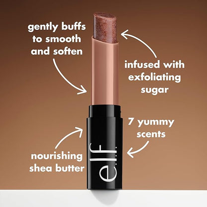 e.l.f. Lip Exfoliator, Moisturizing Scented Lip Scrub For Exfoliating & Smoothing Lips, Infused With Jojoba Oil, Vegan & Cruelty-free, Brown Sugar
