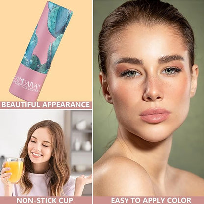 Matte Nude Lipstick,Silky Velvet Nude Paper Tube Lipsticks Gloss,Waterproof