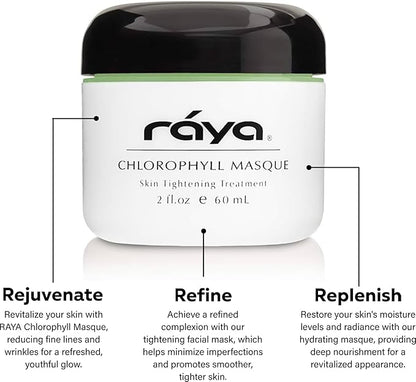 Raya Chlorophyll Masque (607) | Tightening Facial Treatment Mask for All Skin | Reduces Fine Lines and Wrinkles | Skin Tightening Mask for Face Skin Care | Face Masks Skincare