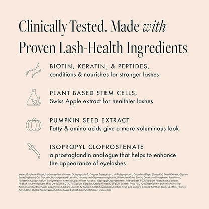 Borboleta Lash Serum - Eyelash Serum for Longer, Thicker, and Fuller Looking Eyelashes - (Sample Size, 1 Month Supply)