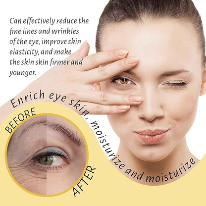 Eye Roller for Puffy Eyes, Castor Oil and Frankincense Eye Roller for Dark Circles, and Wrinkles, Anti Aging Eye Serum Cream, Glass Bottle, 2 PCS