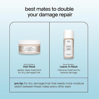 BONDIBOOST Rapid Repair Bond Builder + Hair Mask for Damaged Hair [8.45 fl oz], Deep Conditioning Treatment + Restores Strength & Shine
