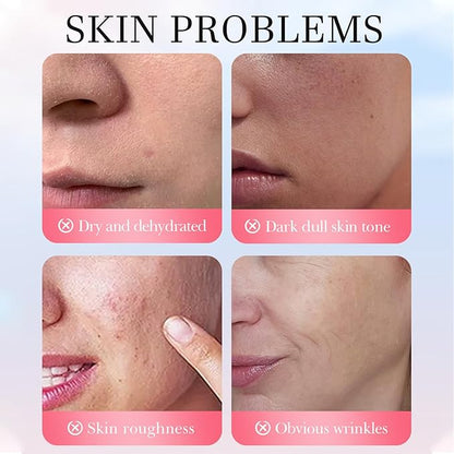 Cherry Blossom Skin Care Kit - Skincare for Girls 10-12 - Hydrating Travel Essentials - Travel Kit with Face Wash, Essence, Toner, Cream & Eye-cream - Skin Care Sets & Kits Gift Set for Women