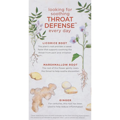 Bigelow Benefits Throat Defense (Ginger Honey Lemon Herbal), 18 Count (Pack of 6), 108 Total Tea Bags